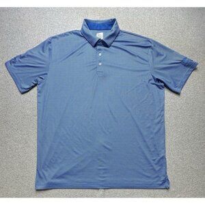 Callaway Polo Shirt Adult Extra Large Blue Golf Performance Houndstooth Mens